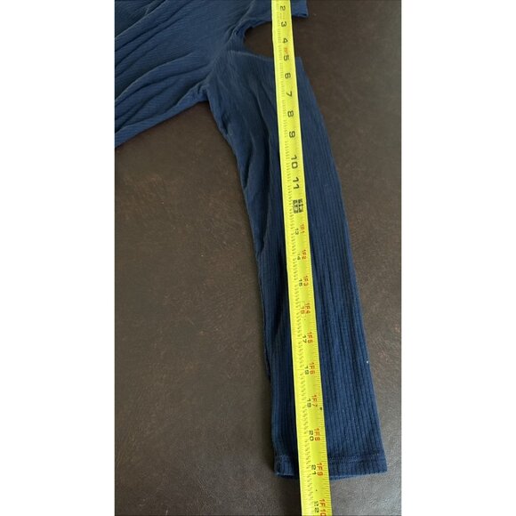 See You Monday Womens Navy Sleeveless Turtleneck Cold Shoulder Top L - Picture 8 of 8